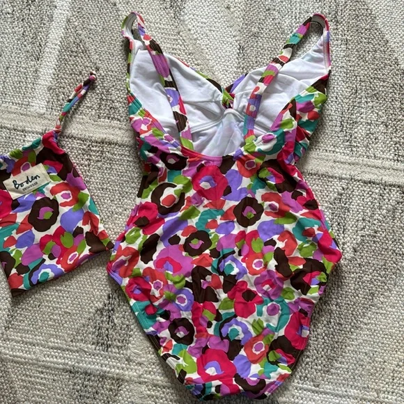Boden one piece swimsuit with bag size US 10 - Picture 2 of 4